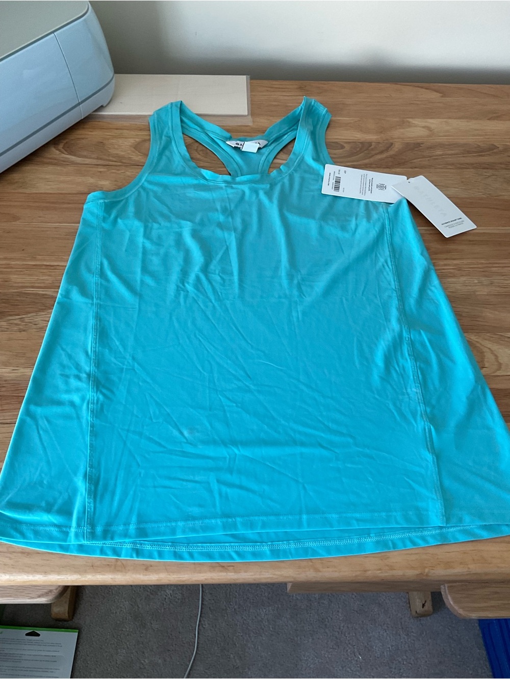 Athleta Turquoise Racerback Tank Top - Picture 4 of 5